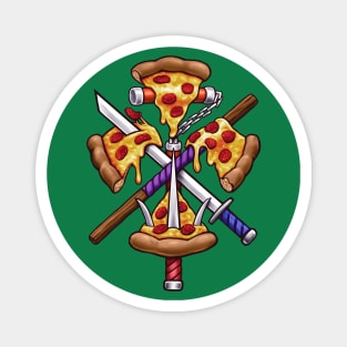 Ninja Pizza Magnet